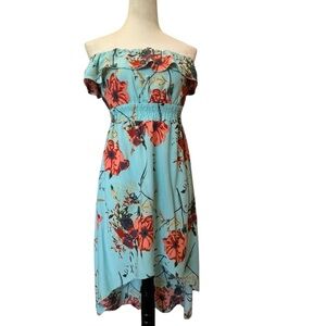 New Look Off-Shoulder High Low Dress - Floral